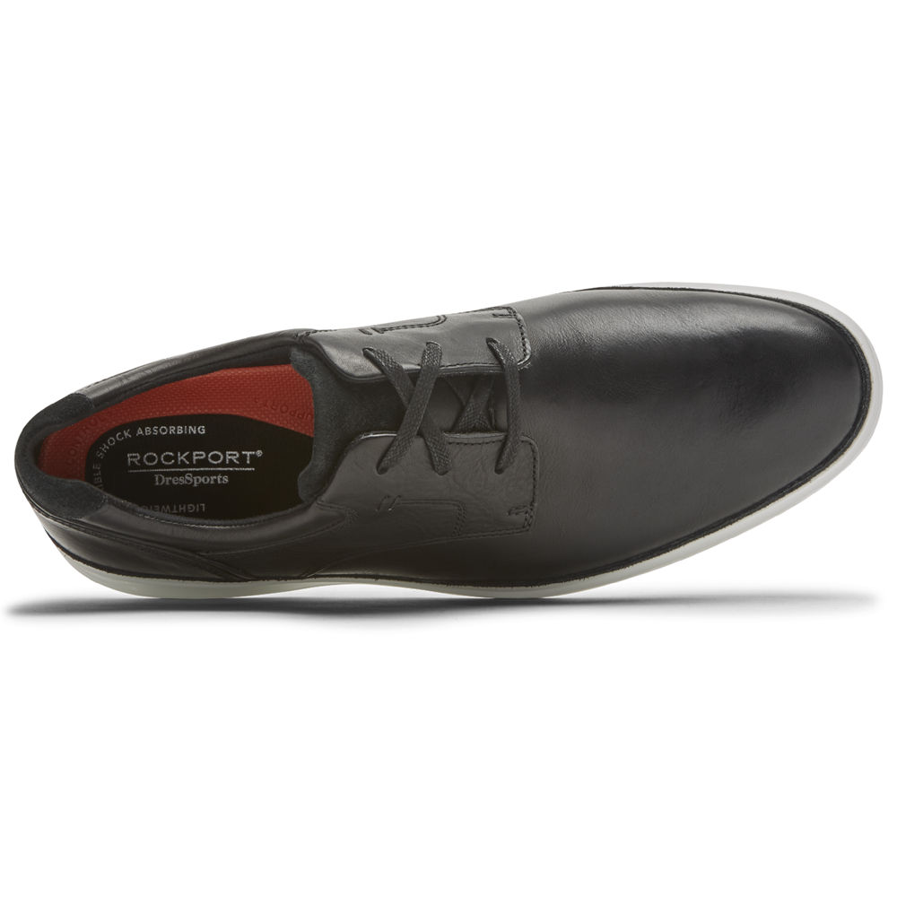 Rockport Mens Dress Sports 2 Go Plain Toe - Sneakers Black - POJ217650